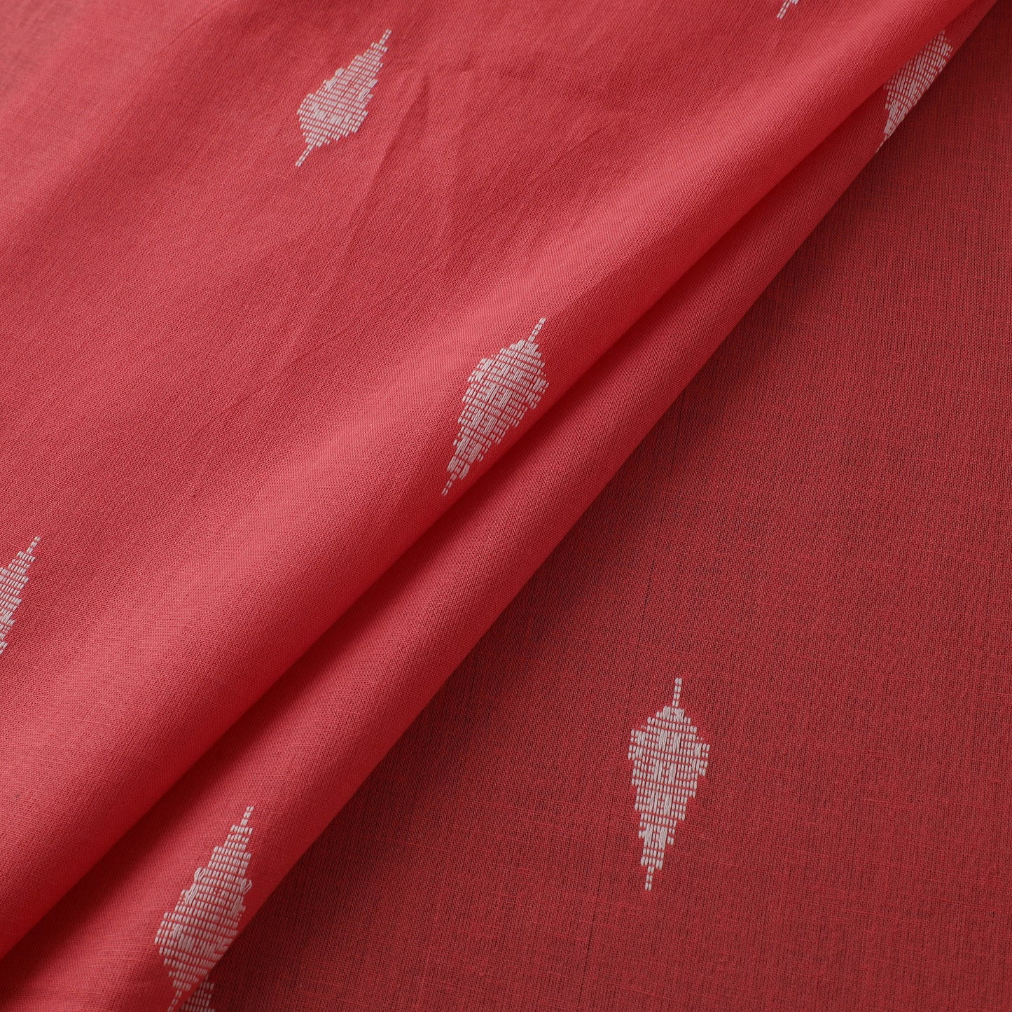 Red - Prewashed Cotton Jacquard Fabric 45