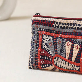 Kutch Dhebariya Qatab Hand Embroidered Coin Pouch 84