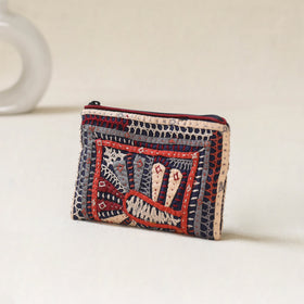 Kutch Dhebariya Qatab Hand Embroidered Coin Pouch 84