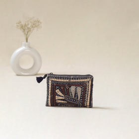 Kutch Dhebariya Qatab Hand Embroidered Coin Pouch 85