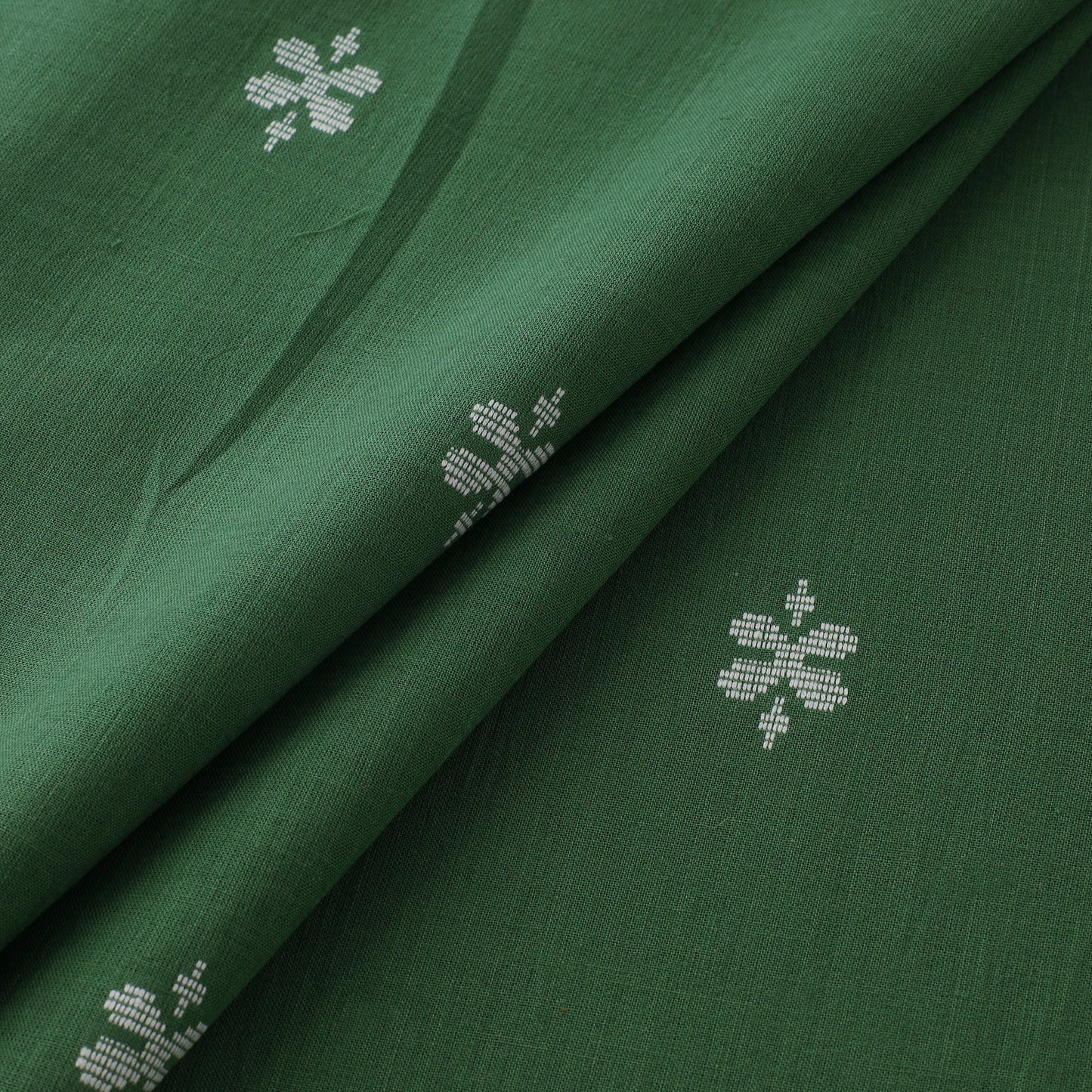 Green - Prewashed Cotton Jacquard Fabric 48