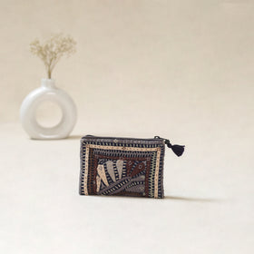Kutch Dhebariya Qatab Hand Embroidered Coin Pouch 85
