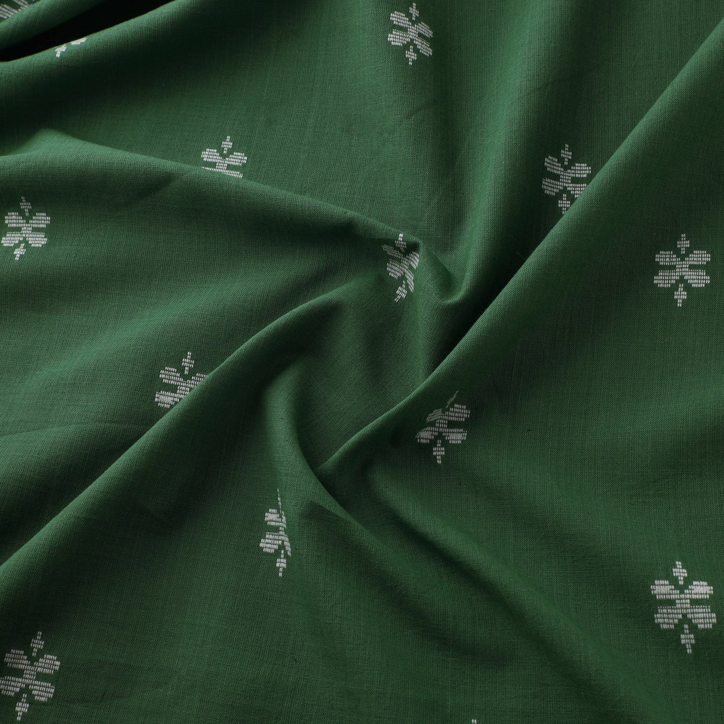 Green - Prewashed Cotton Jacquard Fabric 48