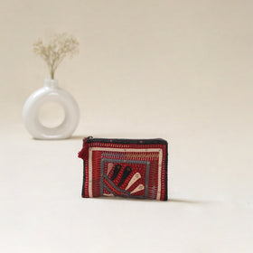 Kutch Dhebariya Qatab Hand Embroidered Coin Pouch 87