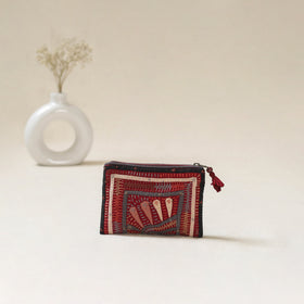 Kutch Dhebariya Qatab Hand Embroidered Coin Pouch 87