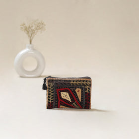 Kutch Dhebariya Qatab Hand Embroidered Coin Pouch 88