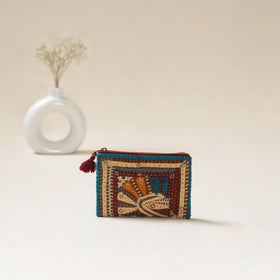 Kutch Dhebariya Qatab Hand Embroidered Coin Pouch 89