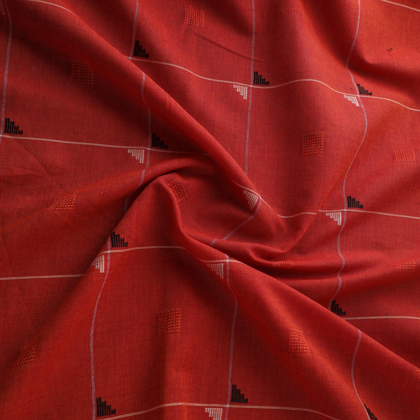 Red - Prewashed Cotton Jacquard Fabric 59