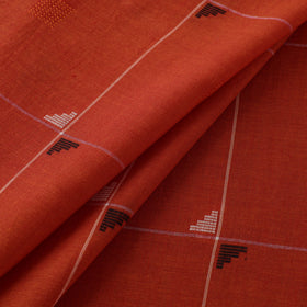 Orange - Prewashed Cotton Jacquard Fabric 54
