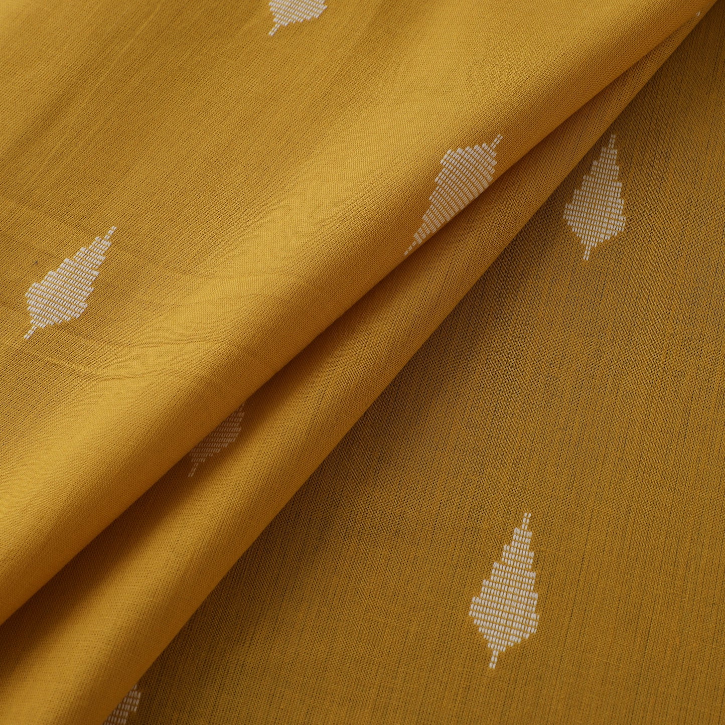 Yellow - Prewashed Cotton Jacquard Fabric 62