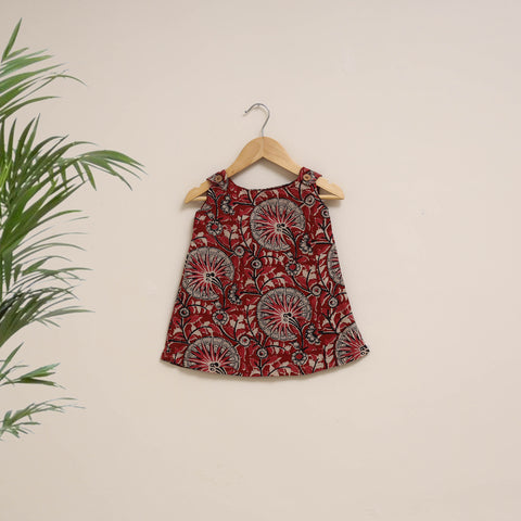 Hand Block Bagru Print Cotton Baby Girl Dress (6-12 Months) 11