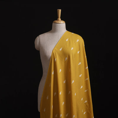 Yellow - Prewashed Cotton Jacquard Fabric 62