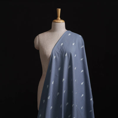 Blue - Prewashed Cotton Jacquard Fabric 58