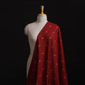 Maroon - Prewashed Cotton Jacquard Fabric 56