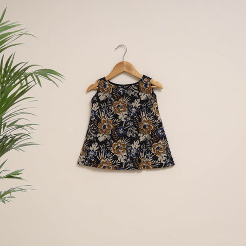 Hand Block Bagru Print Cotton Baby Girl Dress (6-12 Months) 13