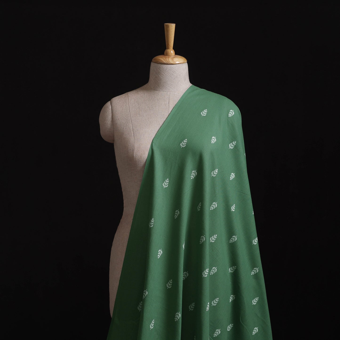 Green - Prewashed Cotton Jacquard Fabric 53
