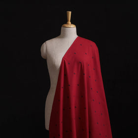 Red - Prewashed Cotton Jacquard Fabric 55