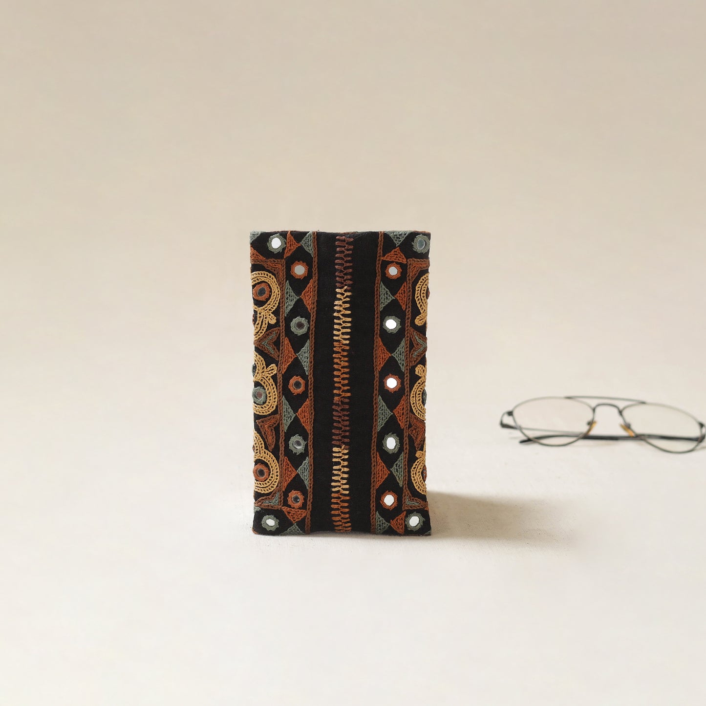 Kutch Ahir Hand Embroidered Spectacle Pouch 46