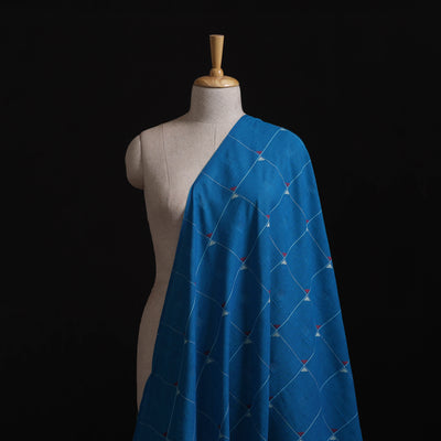 Blue - Prewashed Cotton Jacquard Fabric 39