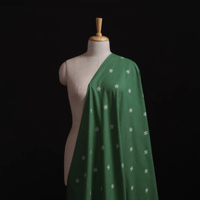 Green - Prewashed Cotton Jacquard Fabric 48