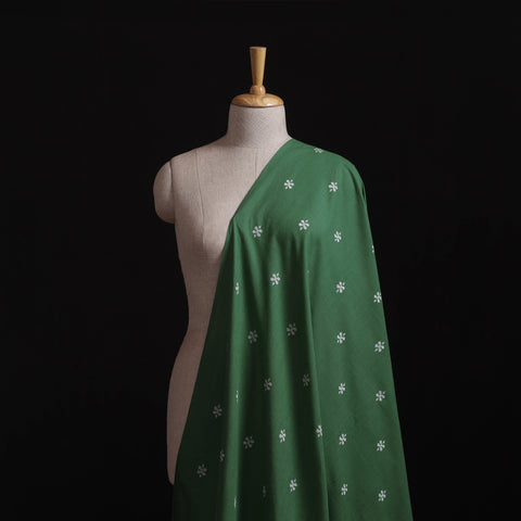 Green - Prewashed Cotton Jacquard Fabric 48
