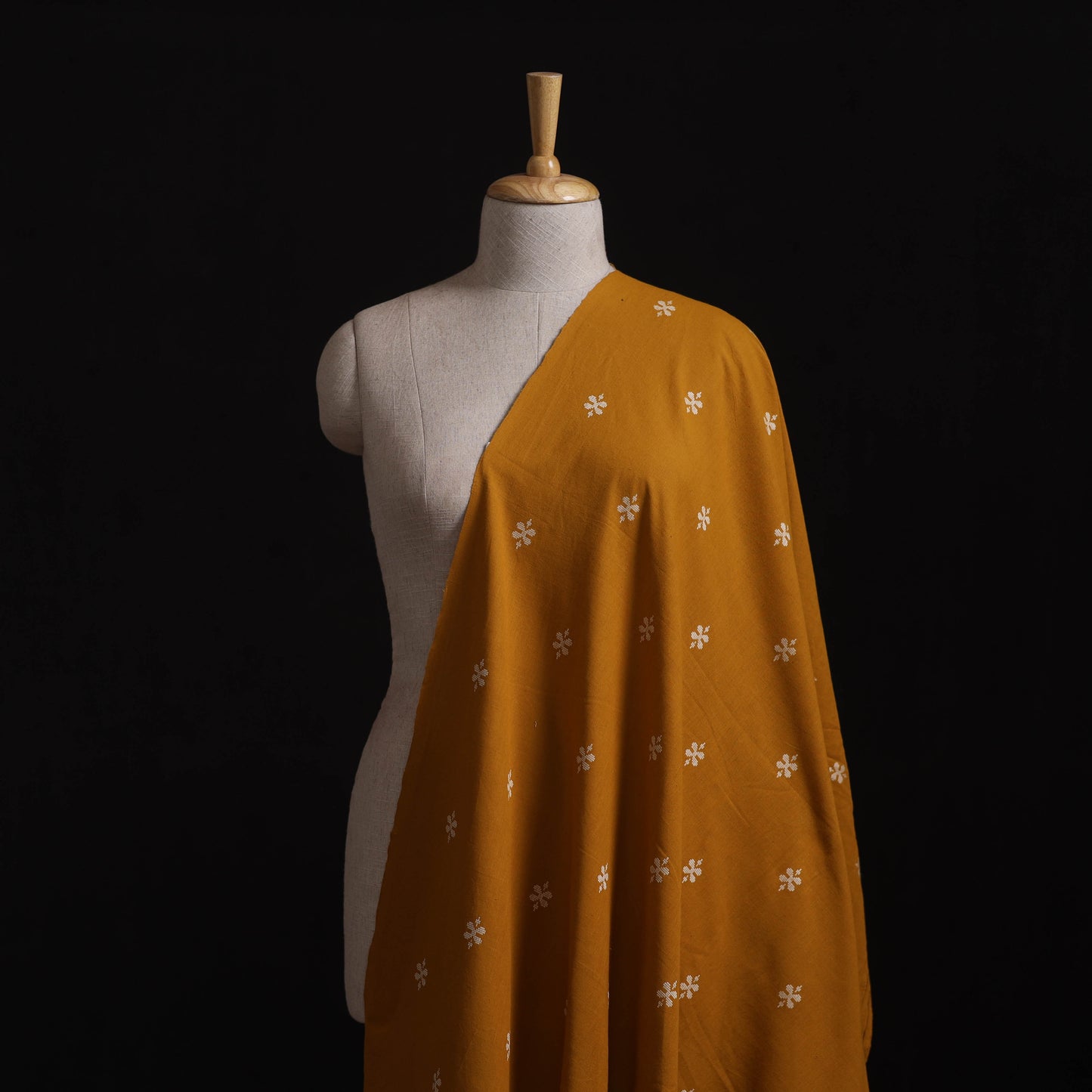 Yellow - Prewashed Cotton Jacquard Fabric 47