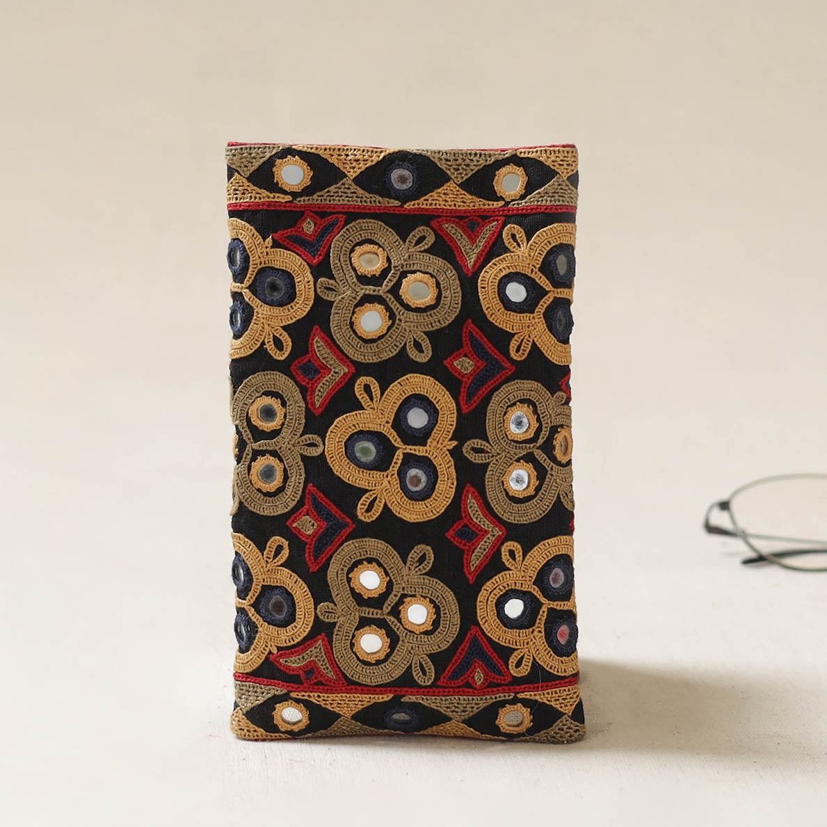 Kutch Ahir Hand Embroidered Spectacle Pouch 50