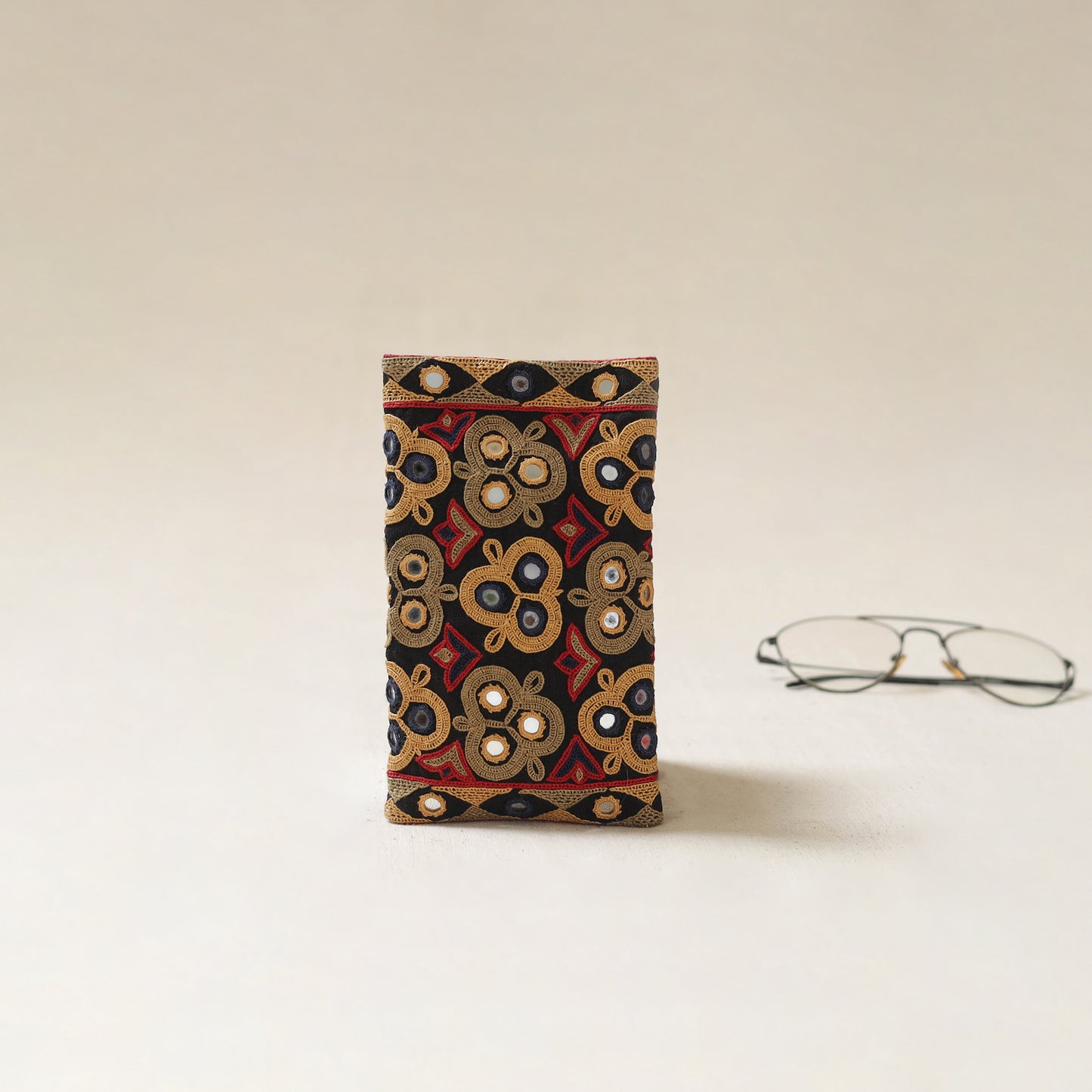 Kutch Ahir Hand Embroidered Spectacle Pouch 50