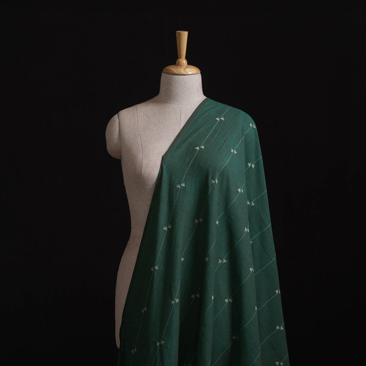 Green - Prewashed Cotton Jacquard Fabric 44