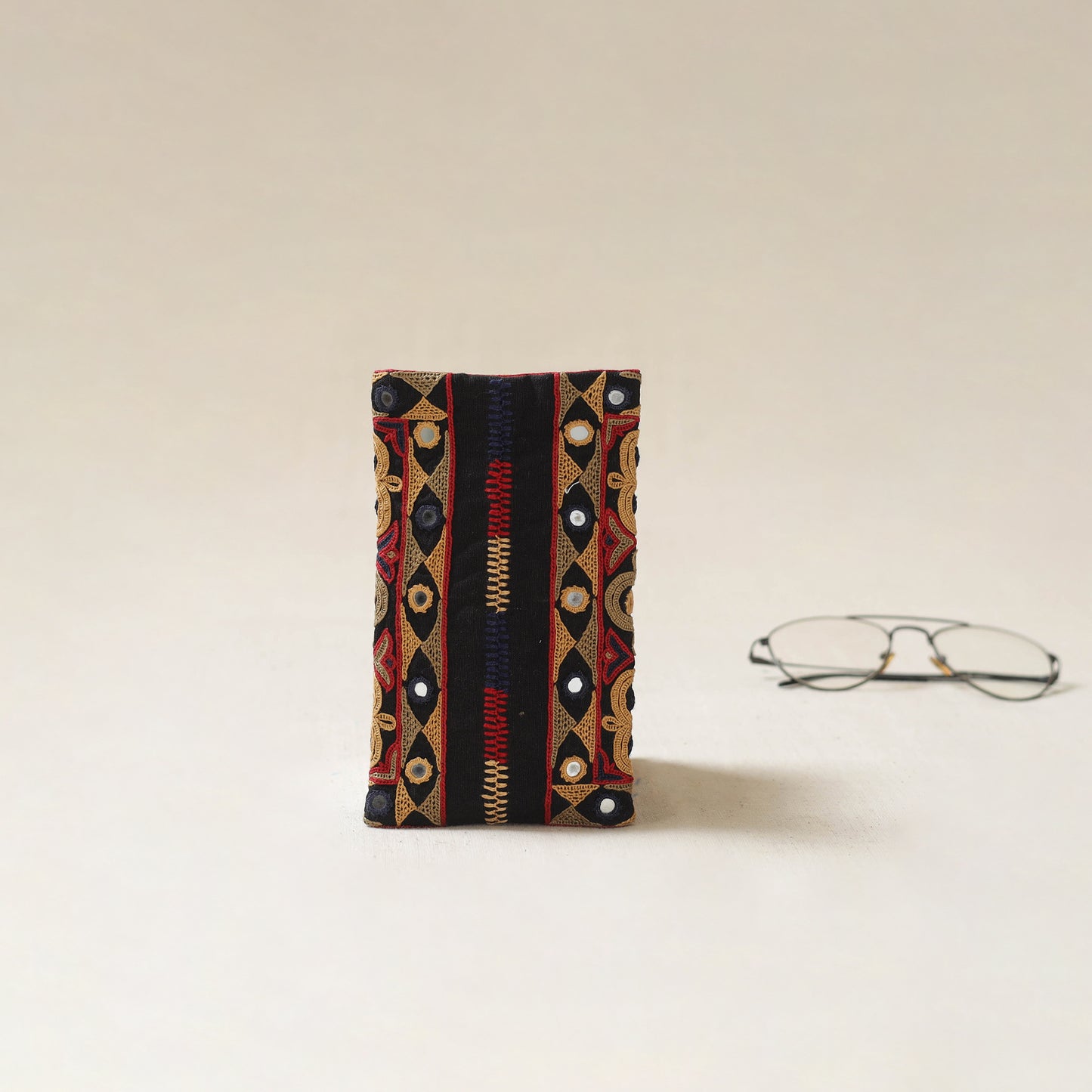 Kutch Ahir Hand Embroidered Spectacle Pouch 50
