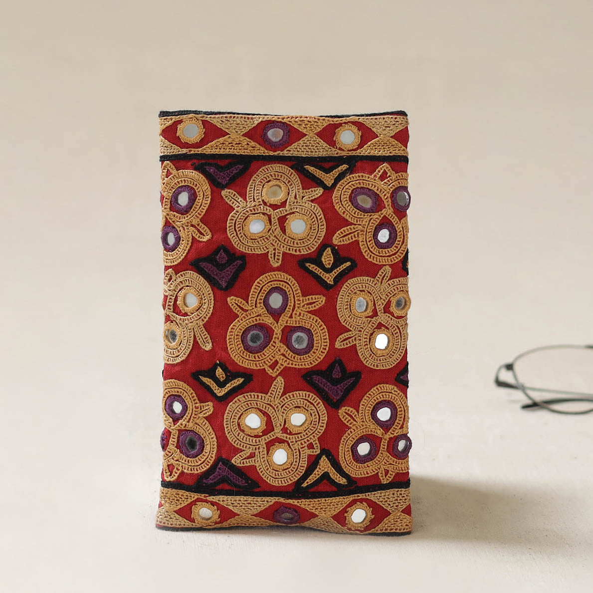 Kutch Ahir Hand Embroidered Spectacle Pouch 51
