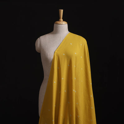 Yellow - Prewashed Cotton Jacquard Fabric 42