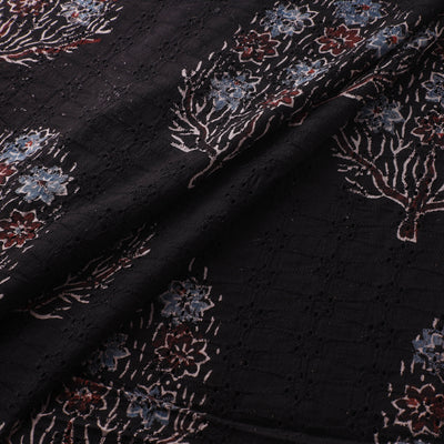Hakoba Hand Block Ajrakh Print Natural Dyed Cotton Fabric 53
