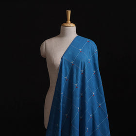 Blue - Prewashed Cotton Jacquard Fabric 49
