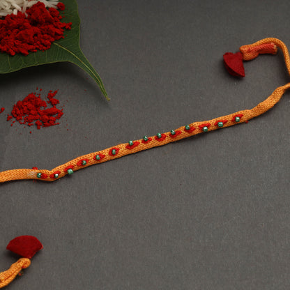Hand Embroidered Beadwork Chain Rakhi