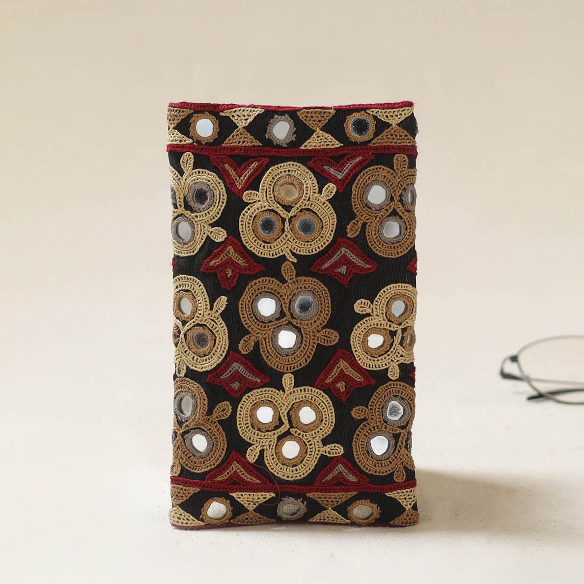 Kutch Ahir Hand Embroidered Spectacle Pouch 52