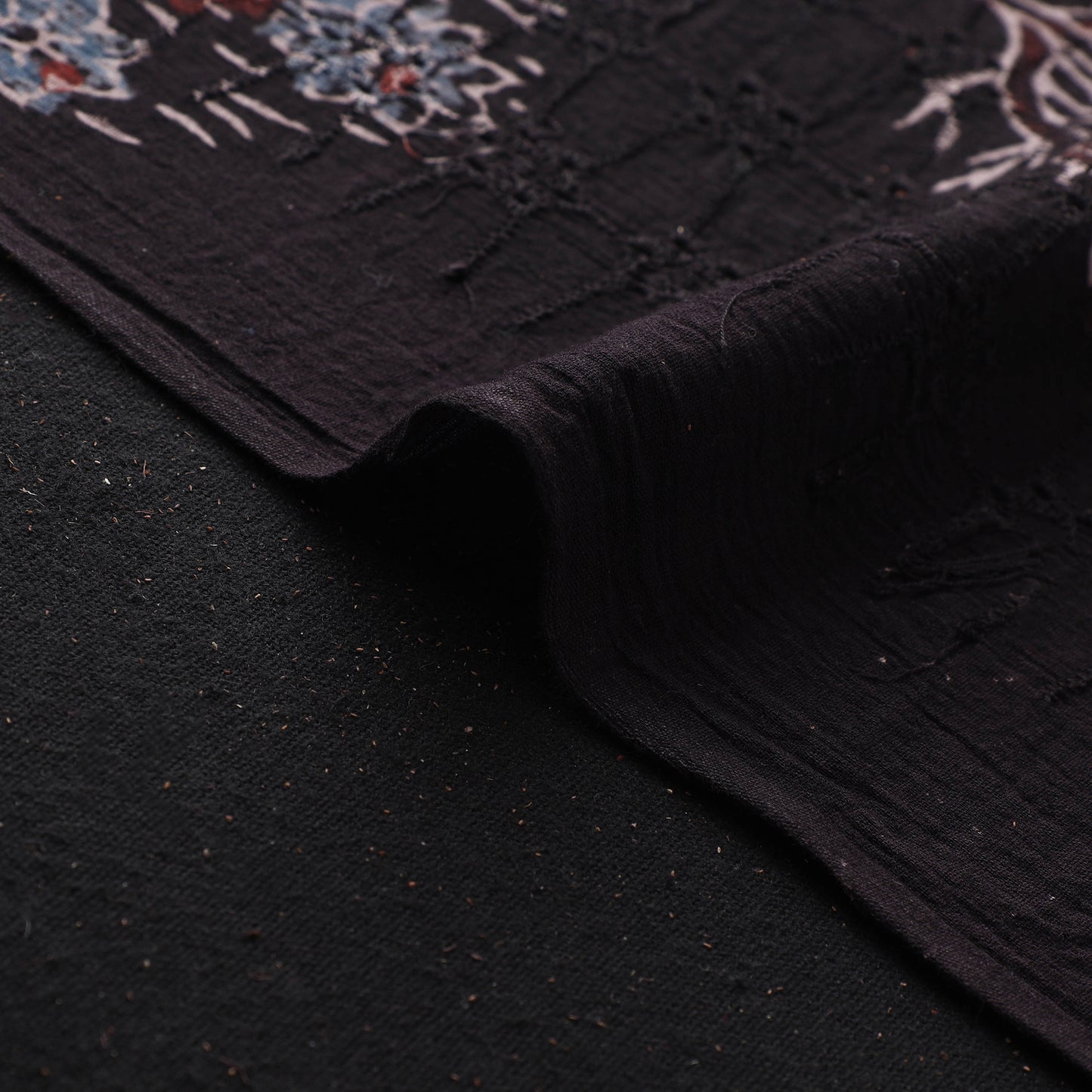 Hakoba Hand Block Ajrakh Print Natural Dyed Cotton Fabric 53