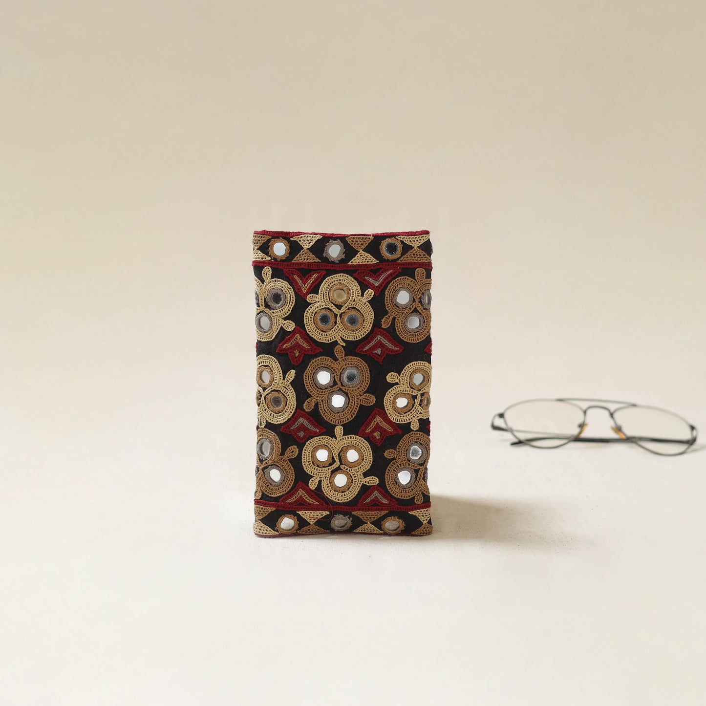 Kutch Ahir Hand Embroidered Spectacle Pouch 52