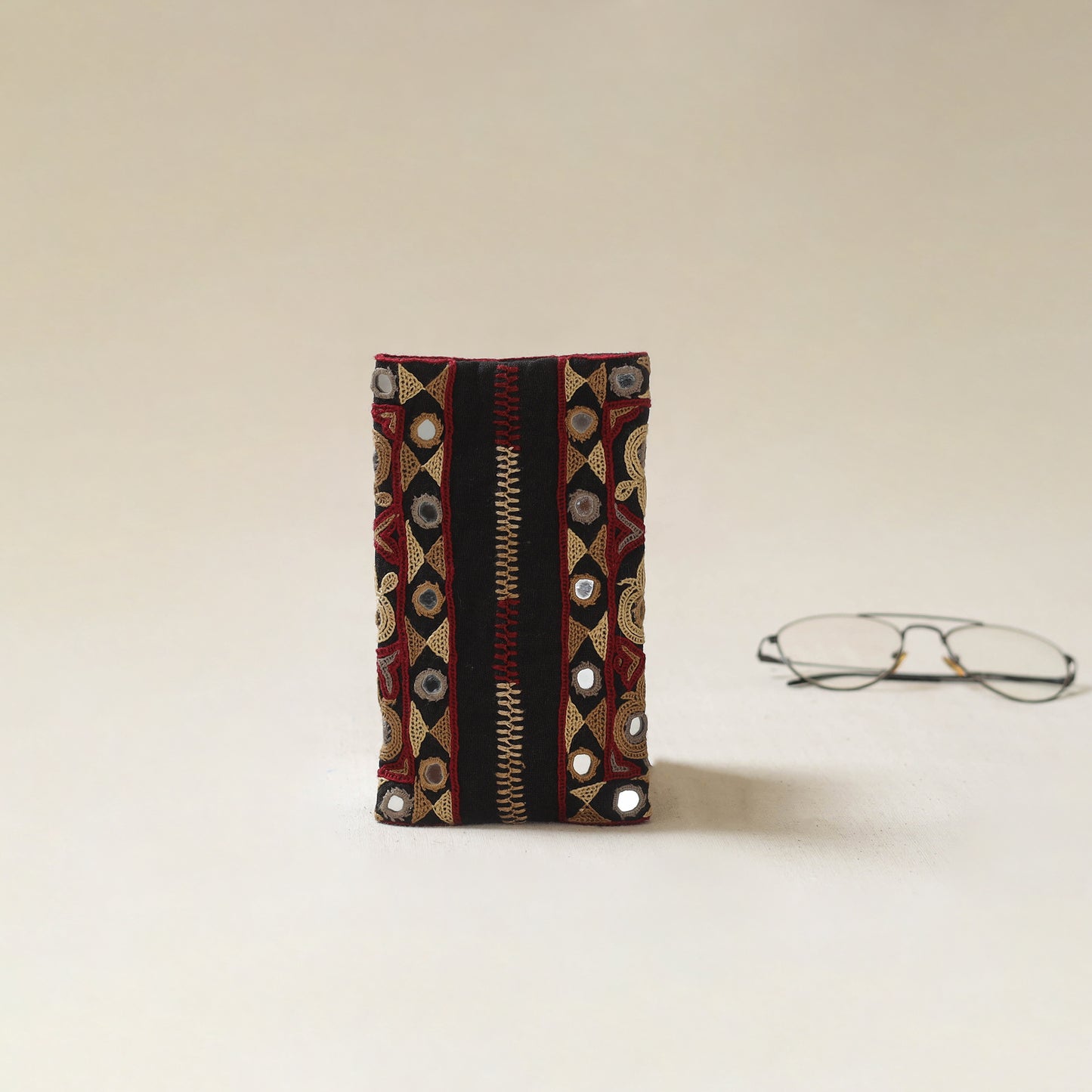 Kutch Ahir Hand Embroidered Spectacle Pouch 52