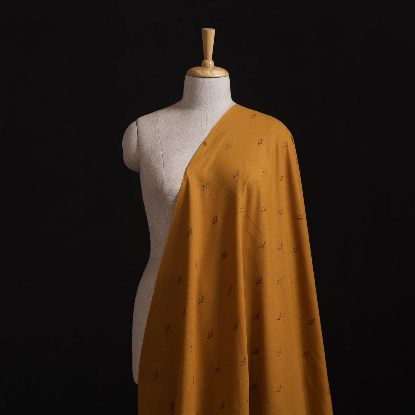 Yellow - Prewashed Cotton Jacquard Fabric 37