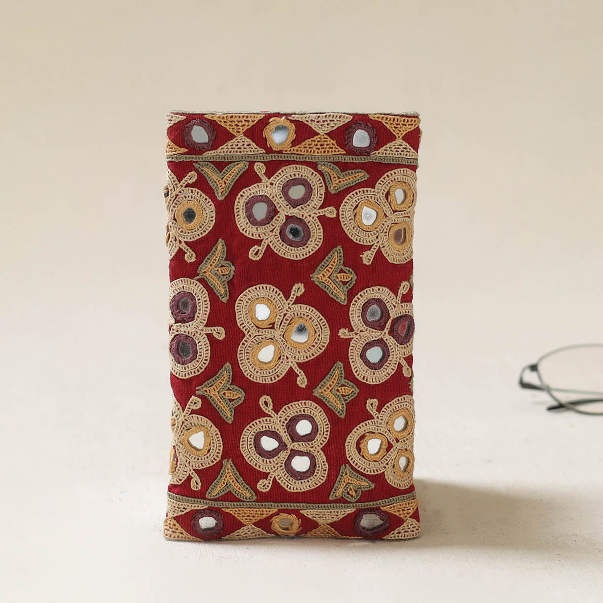 Kutch Ahir Hand Embroidered Spectacle Pouch 53