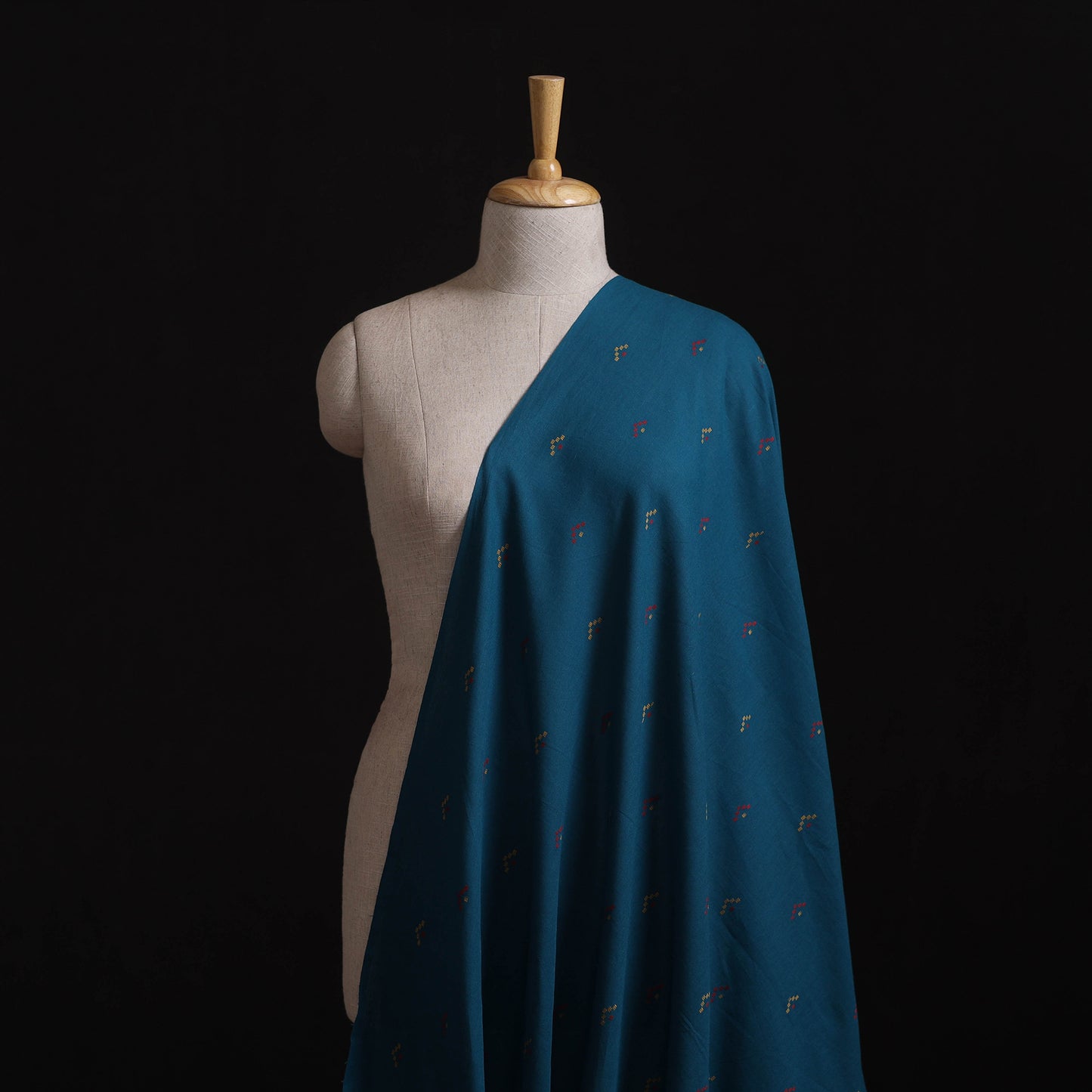 Blue - Prewashed Cotton Jacquard Fabric 36