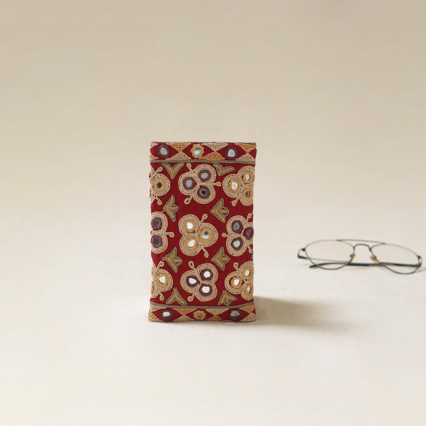 Kutch Ahir Hand Embroidered Spectacle Pouch 53