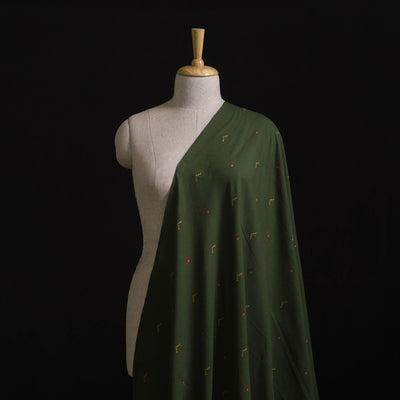 Green - Prewashed Cotton Jacquard Fabric 35