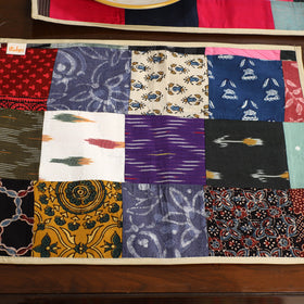 Multicolor - handcrafted cotton fusion table runner set