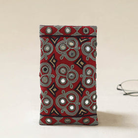 Kutch Ahir Hand Embroidered Spectacle Pouch 55