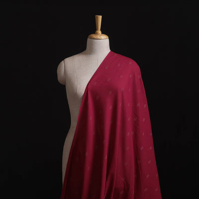 Pink - Prewashed Cotton Jacquard Fabric 25