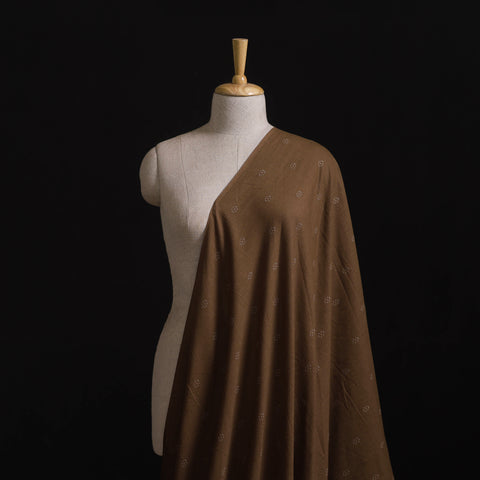 Brown - Prewashed Cotton Jacquard Fabric 24