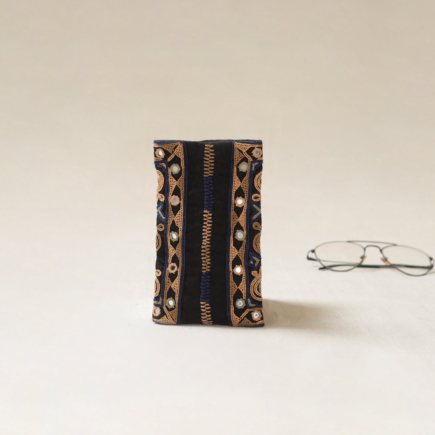 Kutch Ahir Hand Embroidered Spectacle Pouch 61