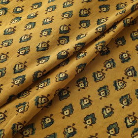 Red - Ajrakh Hand Block Print Natural Dyed Cotton Fabric 03